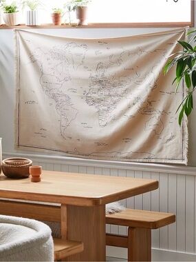 Hand Drawn Map Tapestry from Urban Outfitters